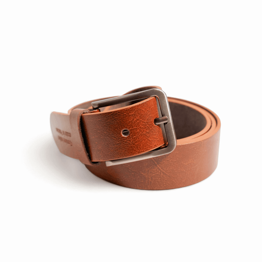 Classic Light Brown Leather Belt