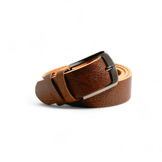 Premium Genuine Leather Belt - Black & Brown