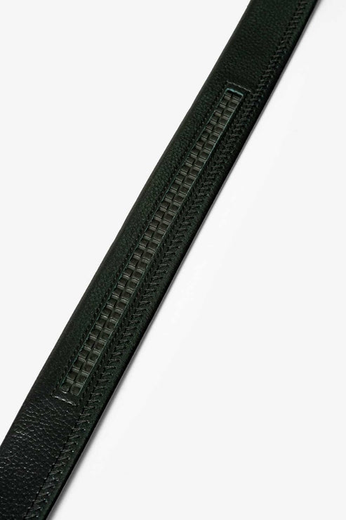 Classic Black Auto Lock Leather Belt